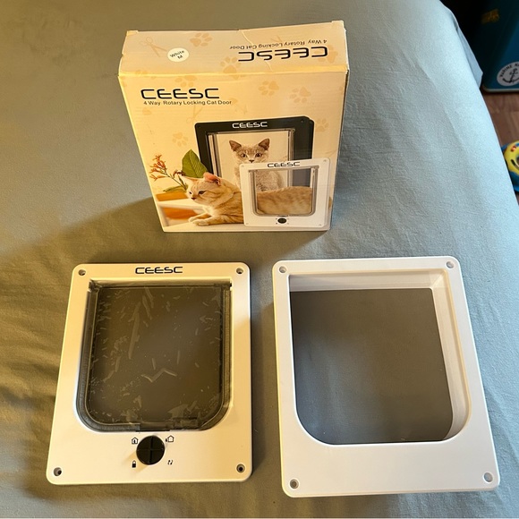 Cat Ceesc Cat Door With Rotary 4 Way Lock Poshmark